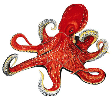 Mosaic Octopus Porcelain Mosaic