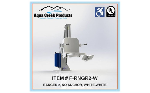 White Ranger 2 Pool Lift™ 350 lbs Capacity Pool Lift with No Anchor