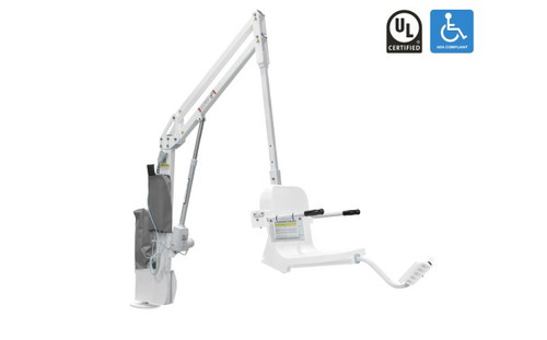 Capacity Scout Excel White Pool Lift with White Seat without Anchor 375 lbs