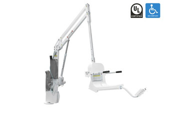 Capacity Scout Excel White Pool Lift with White Seat without Anchor 375 lbs