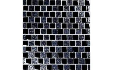  National Pool Tile Signature Blends Black 1" x 1"