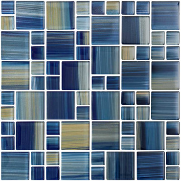 National Pool Tile Escapade Tile Aqua Mosaic