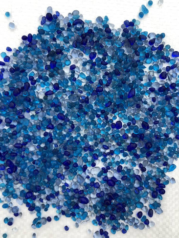  Blue Mix For Glass Beads  Pool Finish