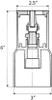 cmp CMP Swimming Pool Deck Jet Assembly 25597-000-000