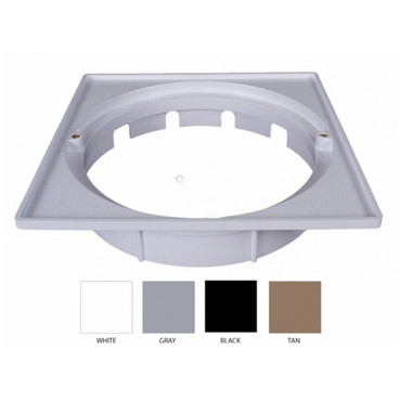 White Square Skimmer Cover & Collar 