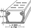 Deck Drainage System Flowmaster Commercial End Adapter