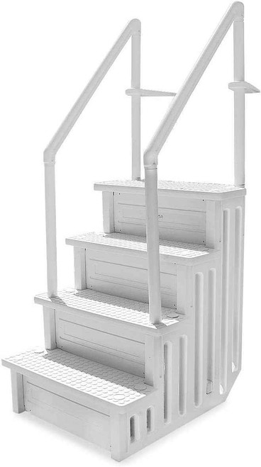 DG Pool Products Step Above Ground Swimming Pool Ladder /W Handle Slip Prevent 32 Inch