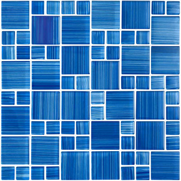 National Pool Tile Escapade Blue Mosaic