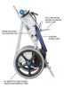 Hammerhead Service Vacuum With 21 Inch Head, 40 Foot Cord, Two Debris Bags