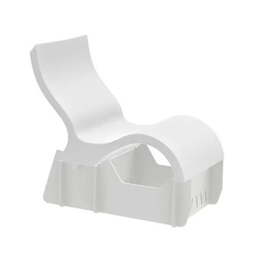 Ledge Lounger White Signature Chaise Riser