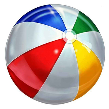 Mosaic Beach Ball Porcelain Mosaic