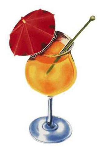 Mosaic Cocktail Drink Porcelain Mosaic