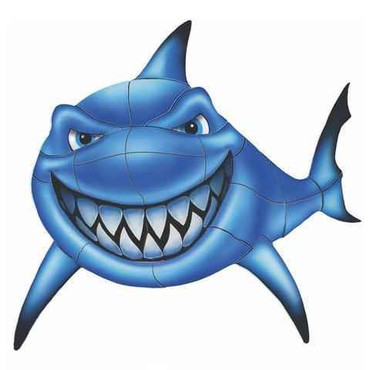Mosaic Gotcha Shark Porcelain Mosaic