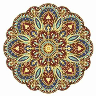 Mosaic Sublime Earth Mandala - Pool Mosaic