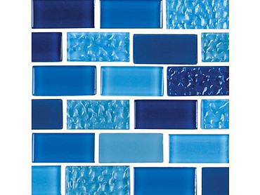  National Pool Tile Essence 1x2 Royal Blue 