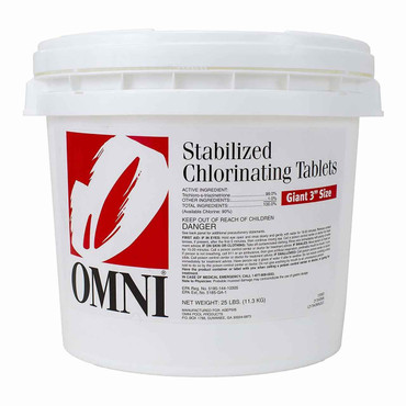 Omni Omni Stabilized Chlorinating Tablets Giant 3 Size 25lb