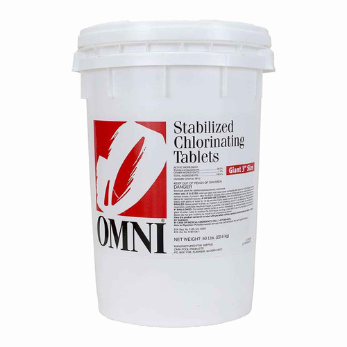 Omni Omni Stabilized Chlorinating Tablets Giant 3 Size 50 lb