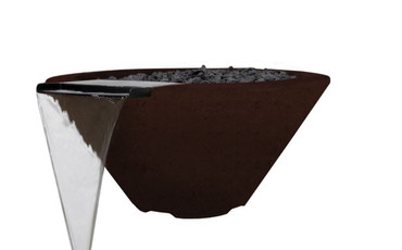 Pentair 32" Round Bronze MagicFlame™ Water Bowl 12V 