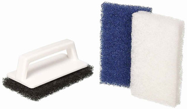 Pentair Pentair R111556 650 Multi-Purpose Scrub Brush with 3 Interchangeable Pad