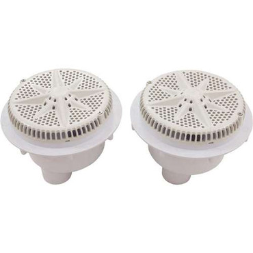 Pentair StarGuard Main Drain Complete 500120 - White - Two Pack