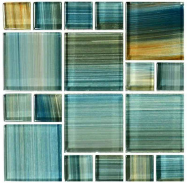 Pool Tile Aqua Mixed