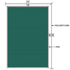 Safety Pool Cover 20x40 Ft W/center Step Rectangular Brass Evaporation
