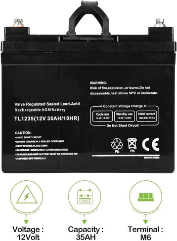 Power Vac 12V 35AH AGM Battery 