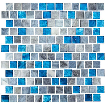 National Pool Tile Aquarius Collection Royal 1" x 1" 