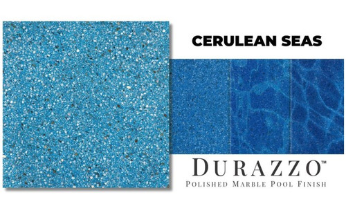 Durazzo 80 lbs Polished Marble Pool Finish Cerulean Sea
