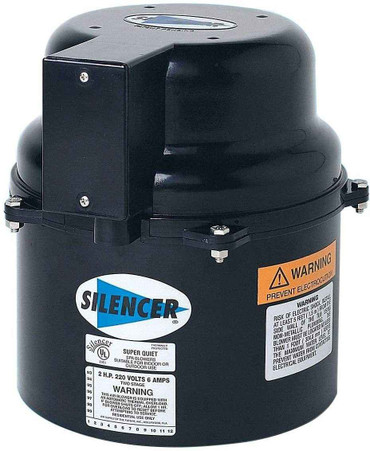 Silencer Air Pool Blower 2 Horsepower - 240 Volt