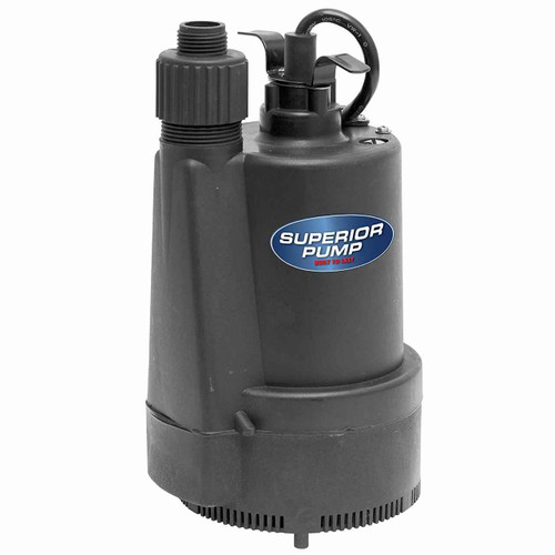 Superior Pump Superior Pump 91330 Utility Pump, 1/3 Horse Power, Black