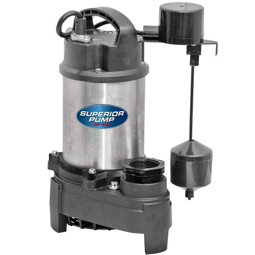 Superior Pump Superior Pump 92571 Sump Pumps, Stainless Steel, 1/2 HP