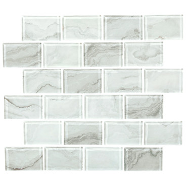 National Pool Tile Borghini White 2" x 3"