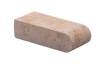  White/Pewter Bullnose Coping 3-5/8" x 9-1/8" 