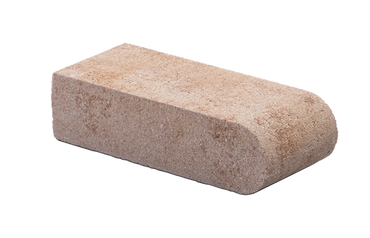  White/Pewter Bullnose Coping 3-5/8" x 9-1/8" 