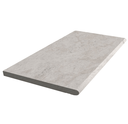 Silver Shadow Marble Pool Coping 12x24 Bullnose