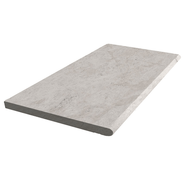 Silver Shadow Marble Pool Coping 12x24 Bullnose